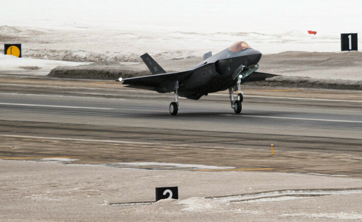 USAF 354th FIGHTER WING-F-35 ICEMEN READY TO GO AT 50 BELOW-Eielson AFB AK PATCH 